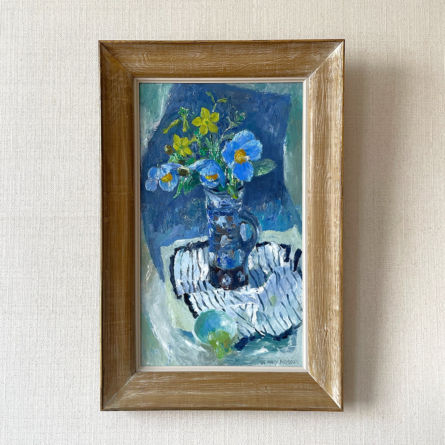 Abstract Flower Painting by Mary Armour (1902-2000)