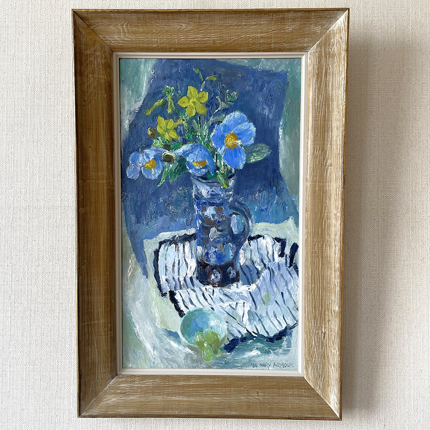 Abstract Flower Painting by Mary Armour (1902-2000)