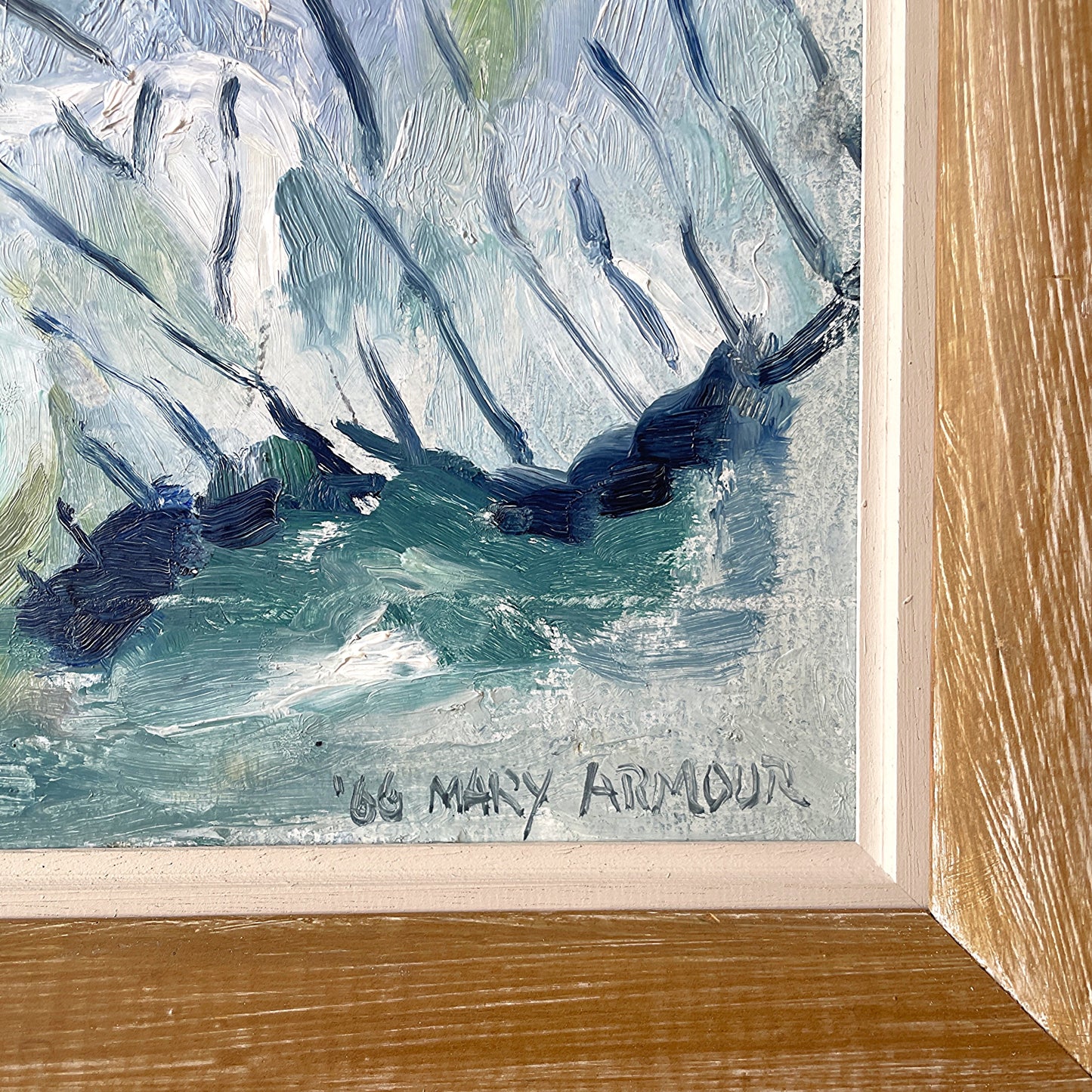 Abstract Flower Painting by Mary Armour (1902-2000)