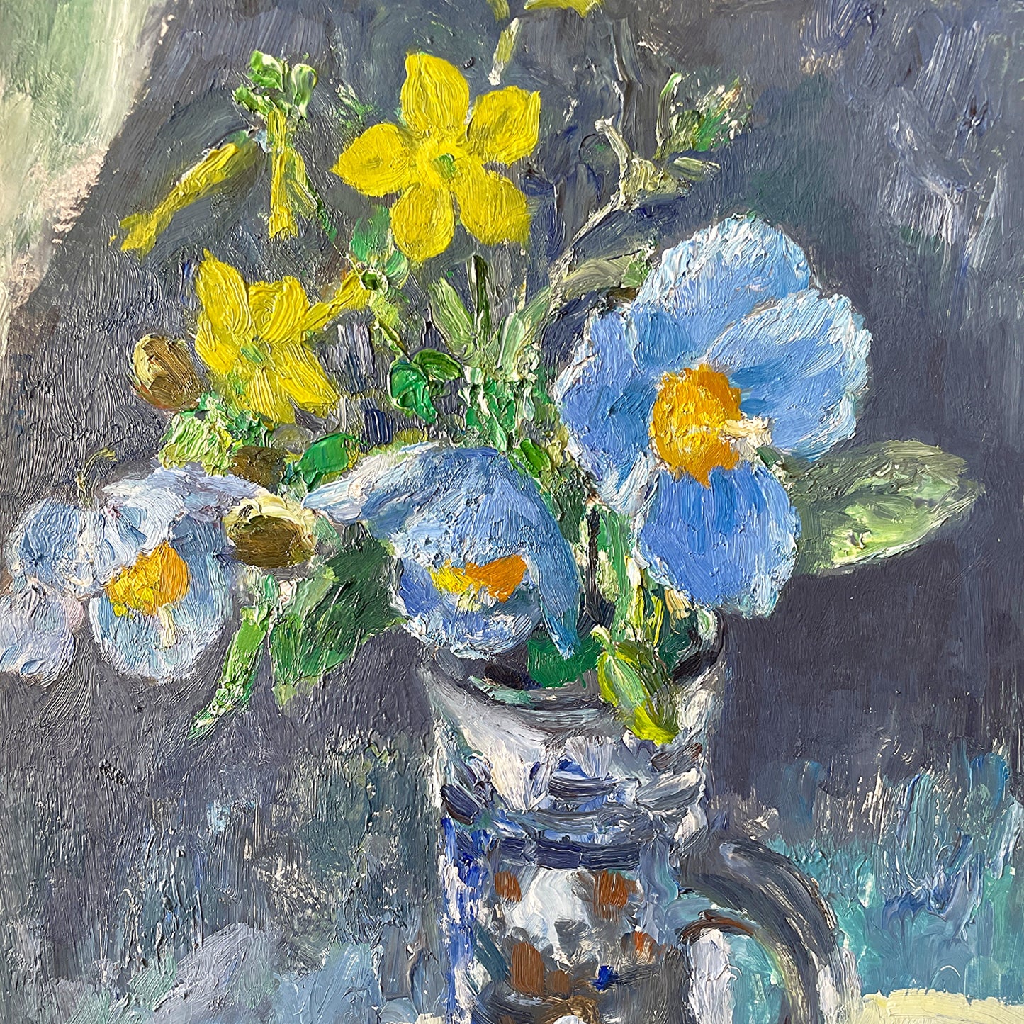 Abstract Flower Painting by Mary Armour (1902-2000)