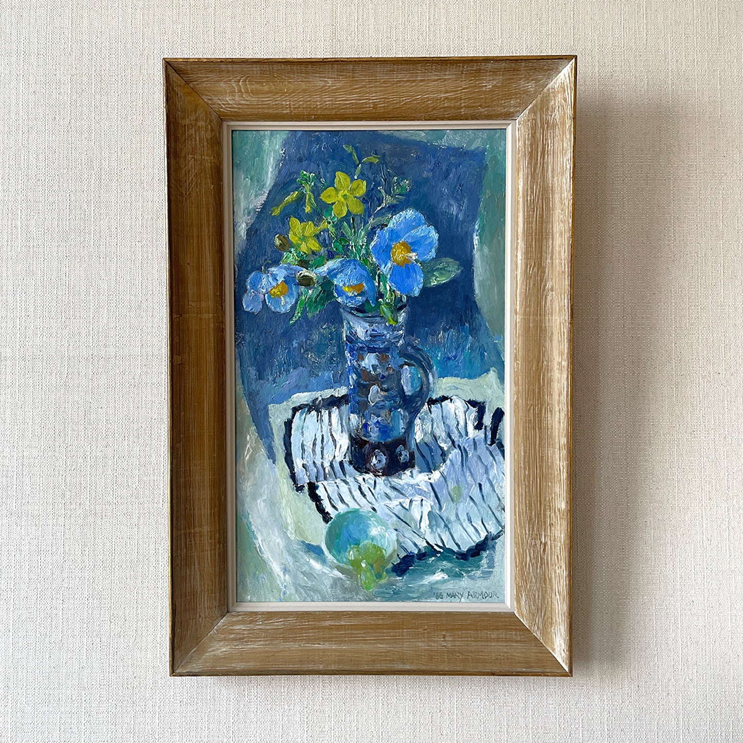 Abstract Flower Painting by Mary Armour (1902-2000)