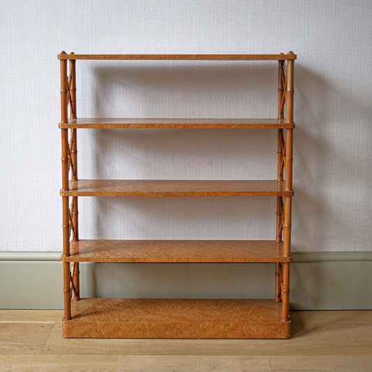 Burr and Bamboo Bookshelf