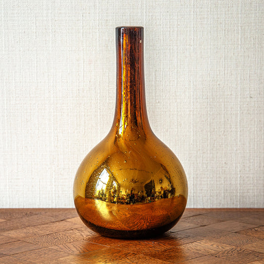 Mirrored Bottle Shaped Vase