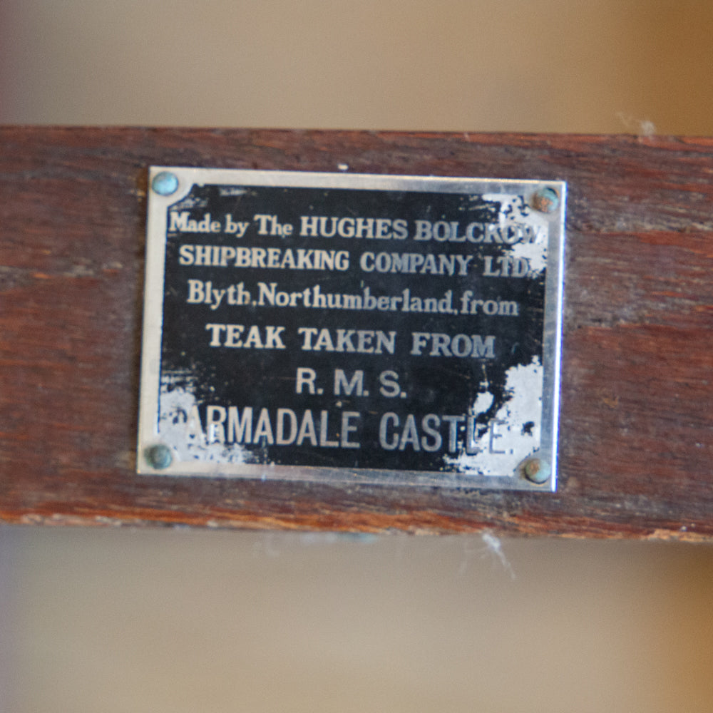 Small Reclaimed Teak Stool with Slatted Top