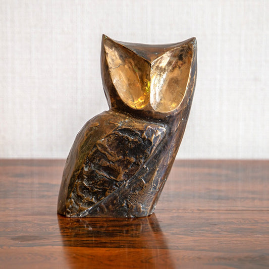 Bronze Sculpture of an Owl