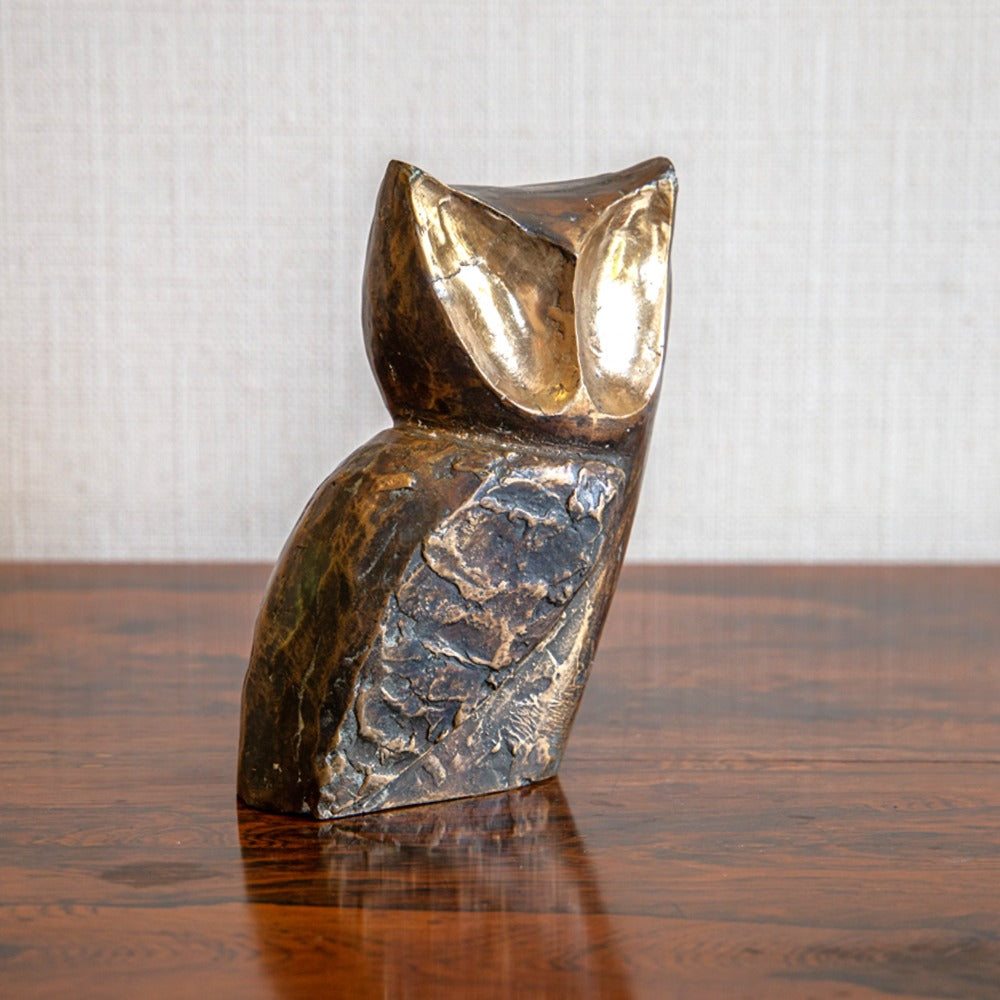 Bronze Sculpture of an Owl