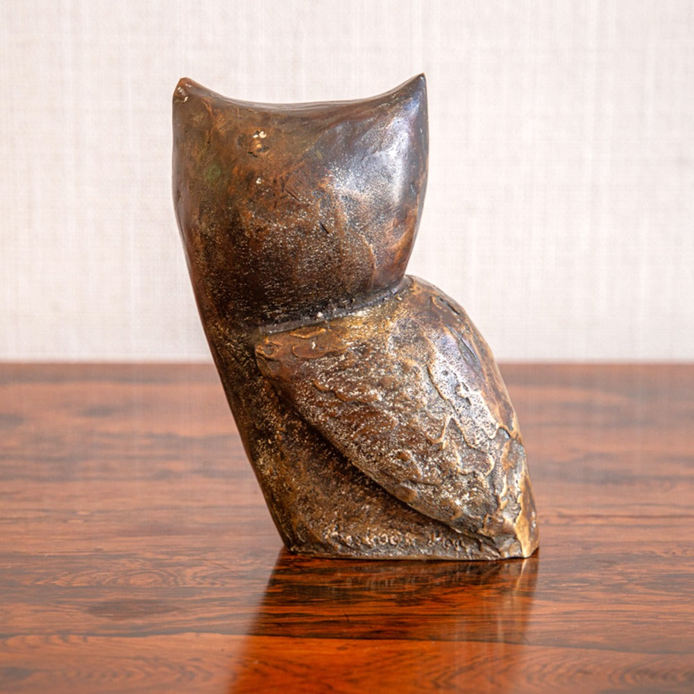 Bronze Sculpture of an Owl