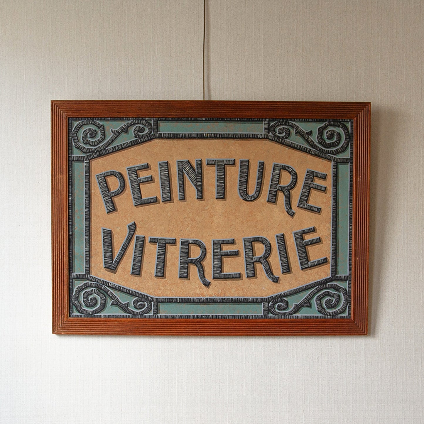 "Peinture Vitrerie" Shop Sign
