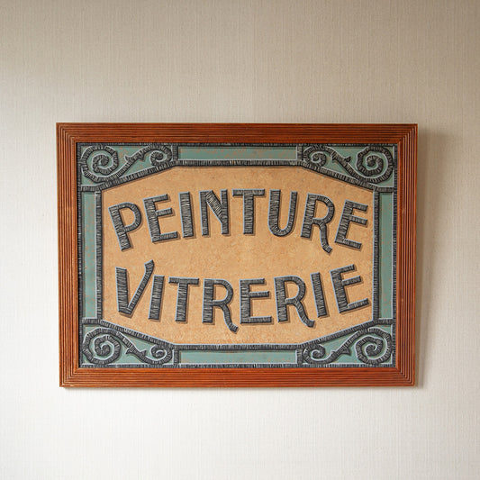 "Peinture Vitrerie" Shop Sign