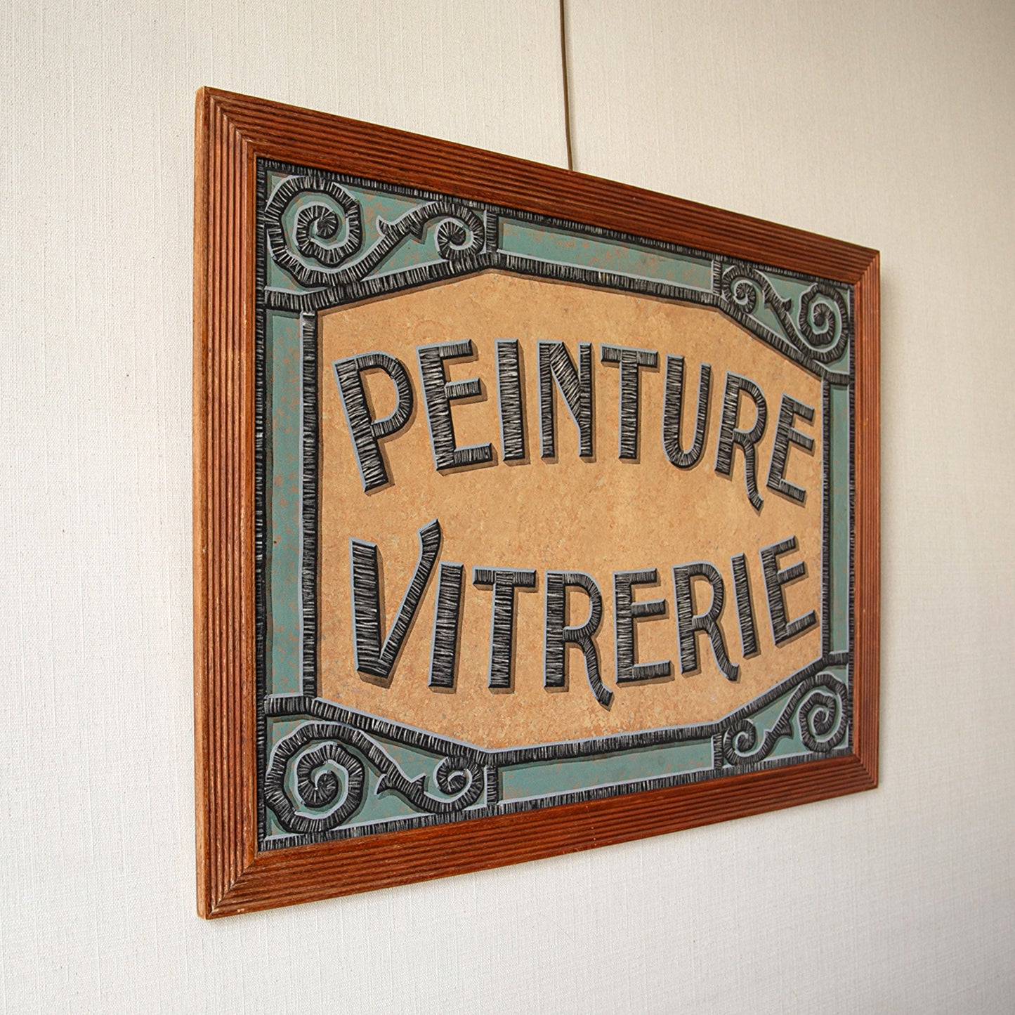 "Peinture Vitrerie" Shop Sign