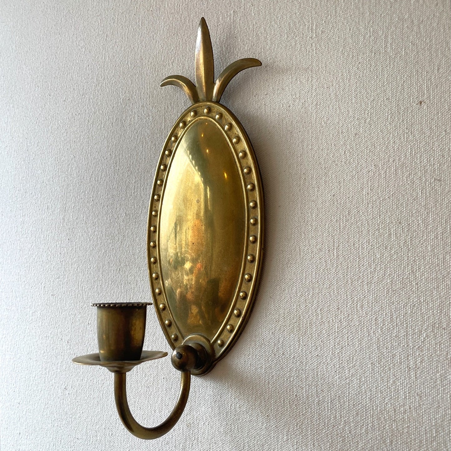 Pair of Brass Candle Sconces