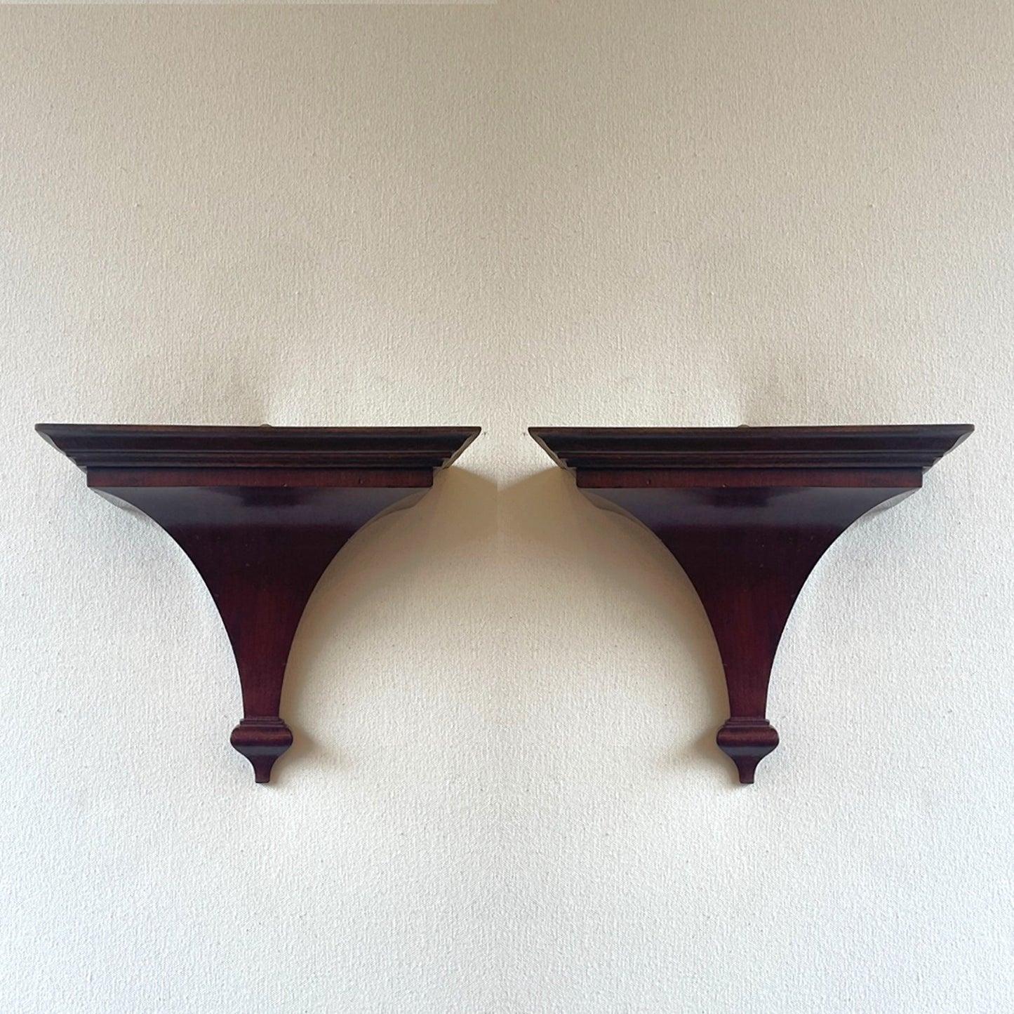 Pair of Mahogany Brackets