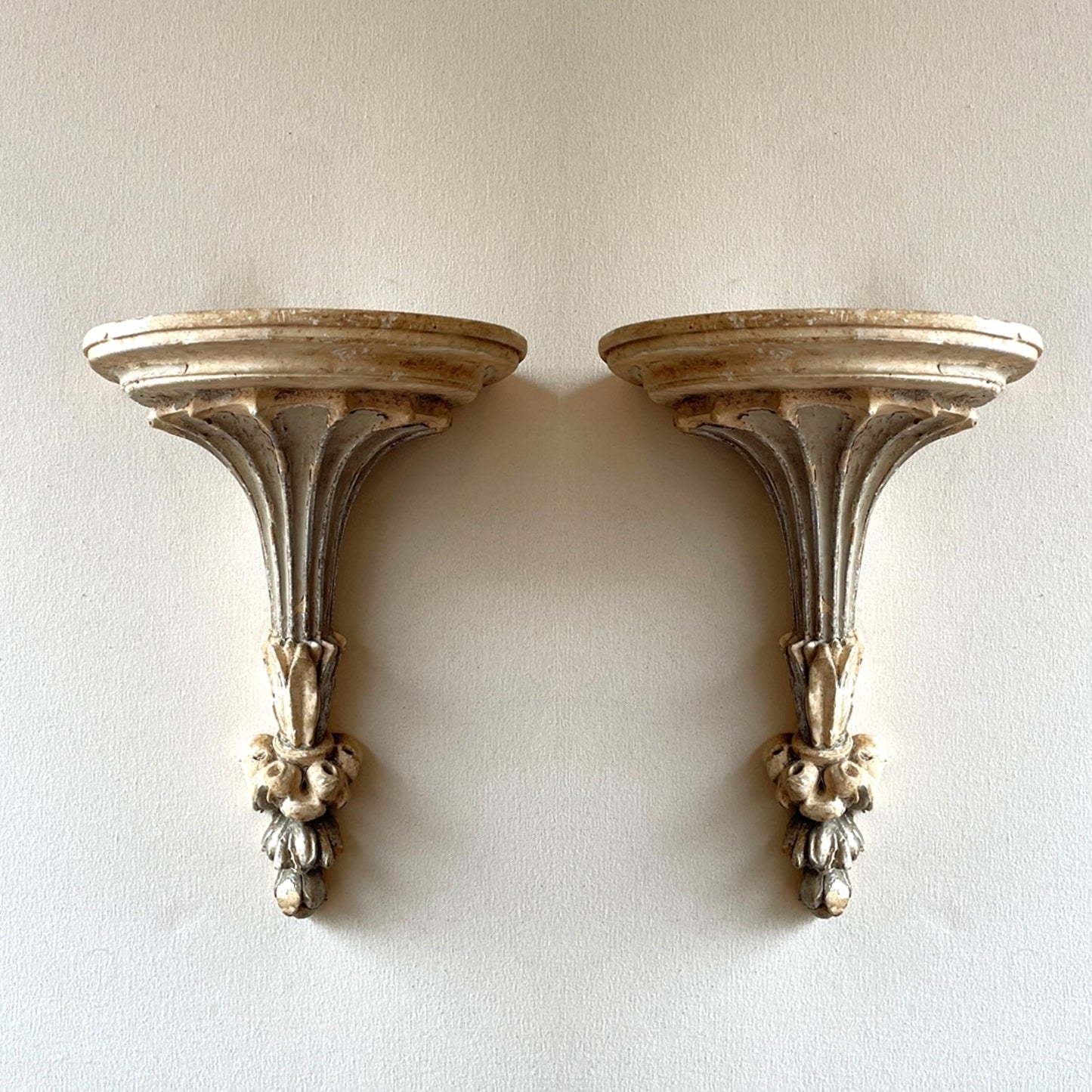 Pair of Carved Wall Brackets