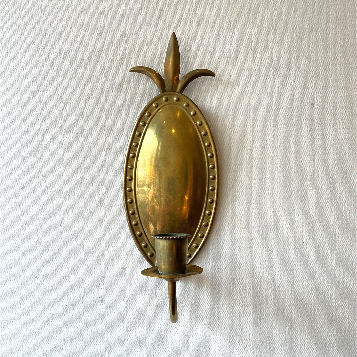 Pair of Brass Candle Sconces