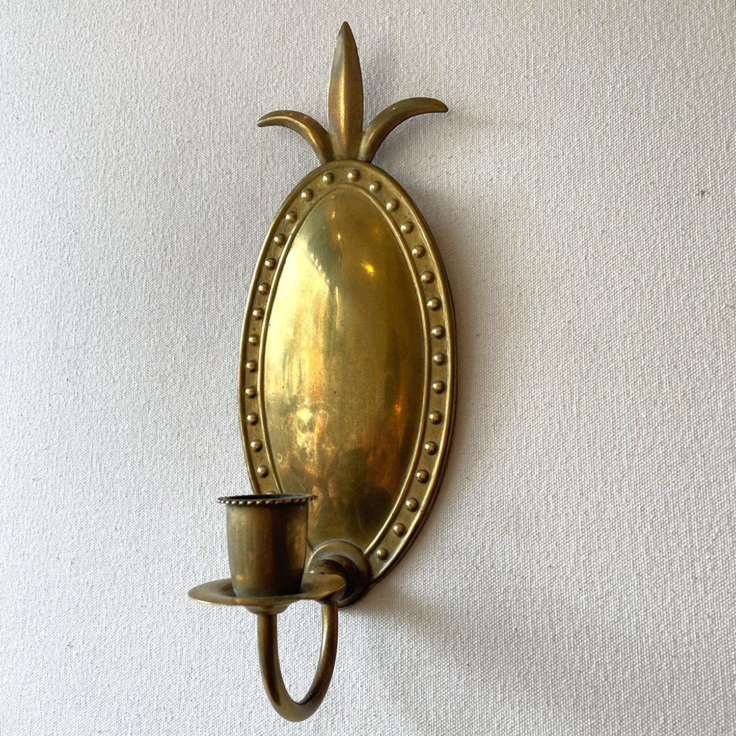 Pair of Brass Candle Sconces