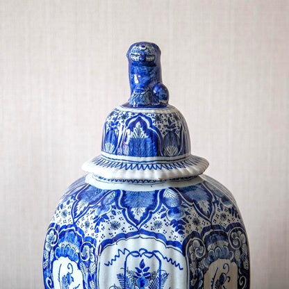 Pair of Blue and White Delft Vases