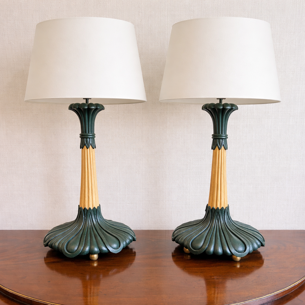 Pair of Indo Regency Style Table Lamps
