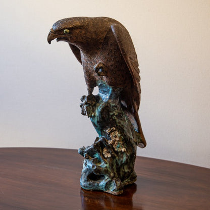 Stoneware Eagle Sculpture