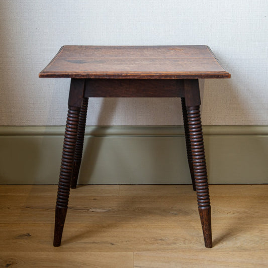 Square Oak Side Table