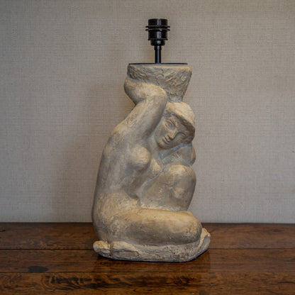 Plaster Figure Table Lamp