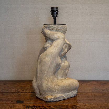 Plaster Figure Table Lamp