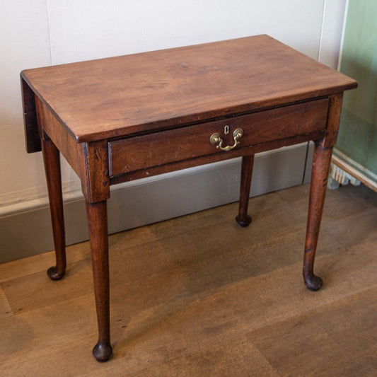A SINGLE-DRAWER GEORGE III SCOTTISH MAHOGANY SIDE TABLE