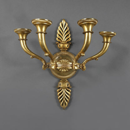 Pair of Ormolu Wall Lights