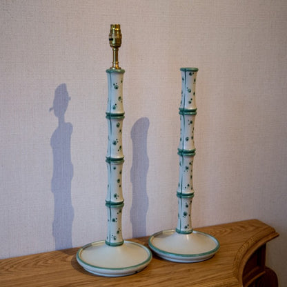 'Bamboo' Candlestick Lamps