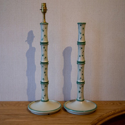 'Bamboo' Candlestick Lamps