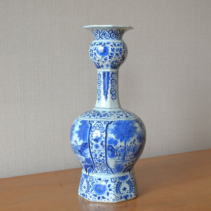 Onion Necked Delft Vase