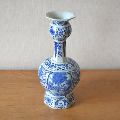 Onion Necked Delft Vase