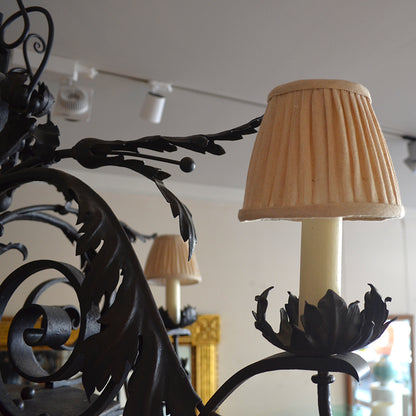 Bronzed Metal Chandelier