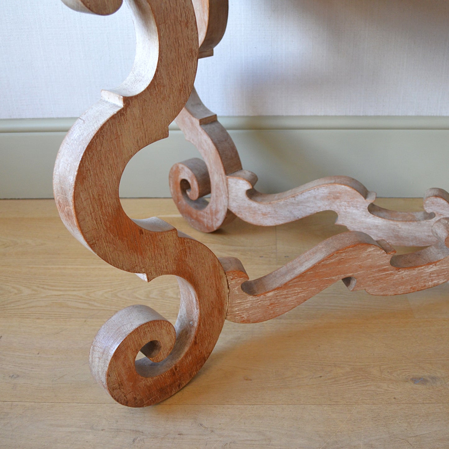 Limed Oak Spanish Style Table