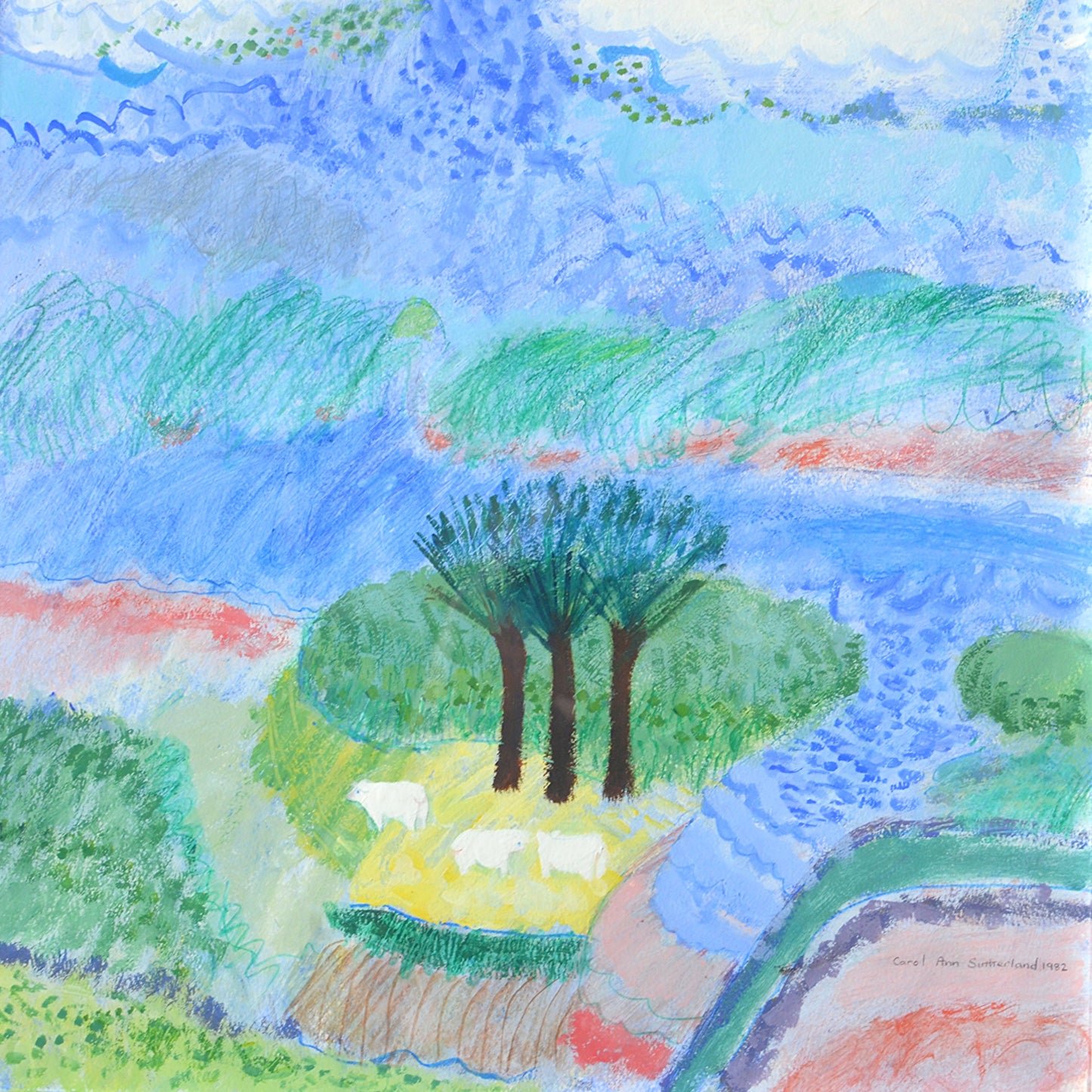 Abstract Painting by Carol Ann Sutherland (b.1952)