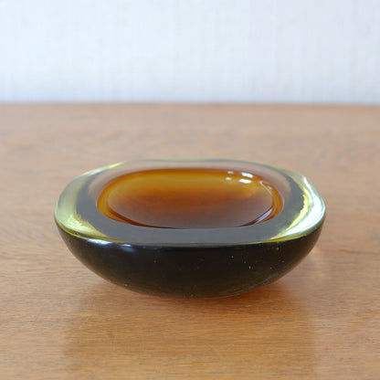 Murano Sommerso Glass Ashtray