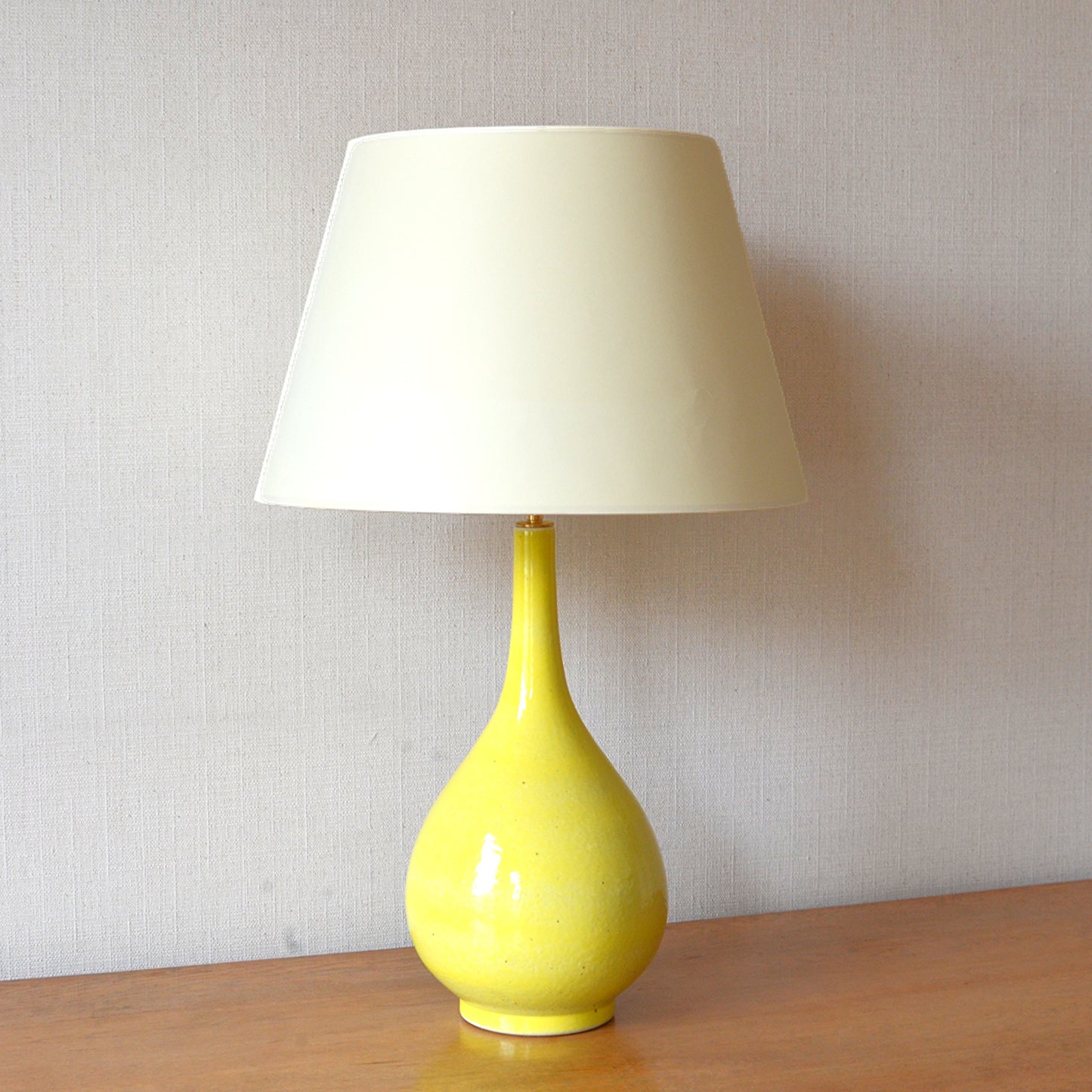 Yellow Bottled Shaped Ceramic Table Lamp