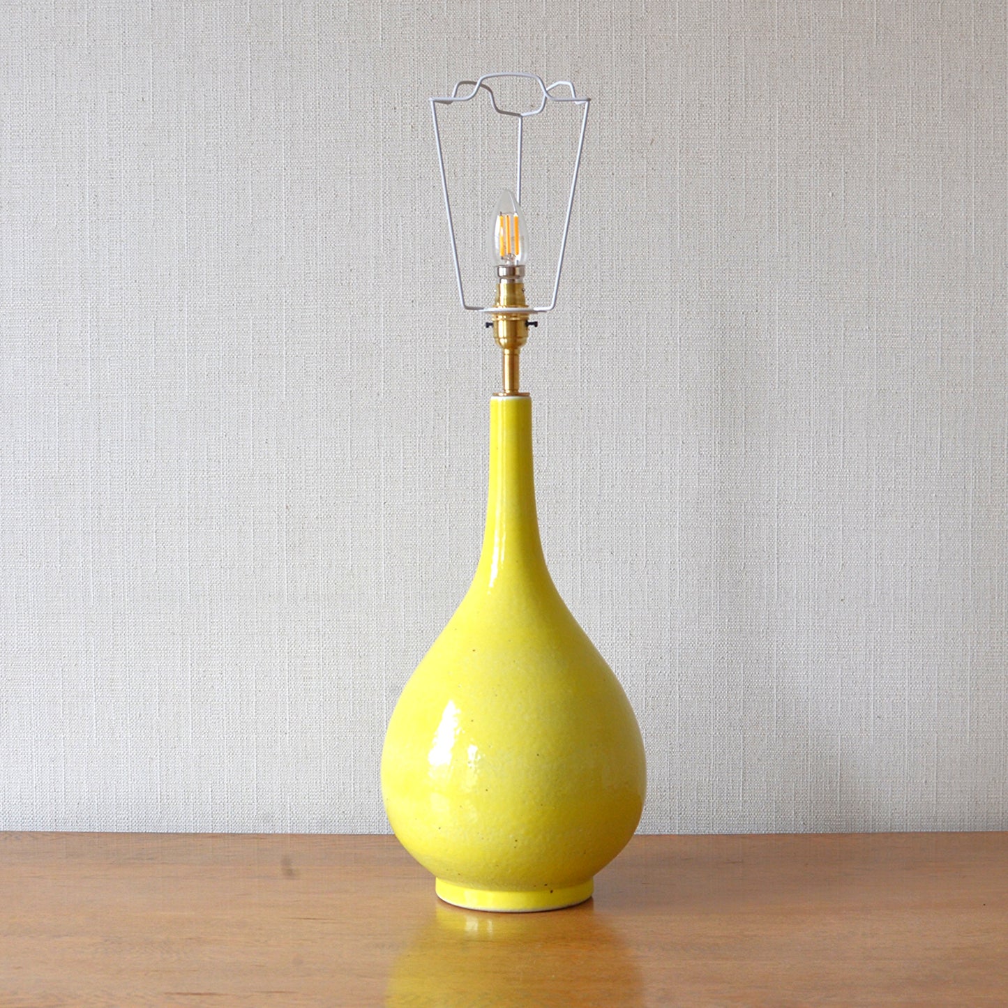 Yellow Bottled Shaped Ceramic Table Lamp