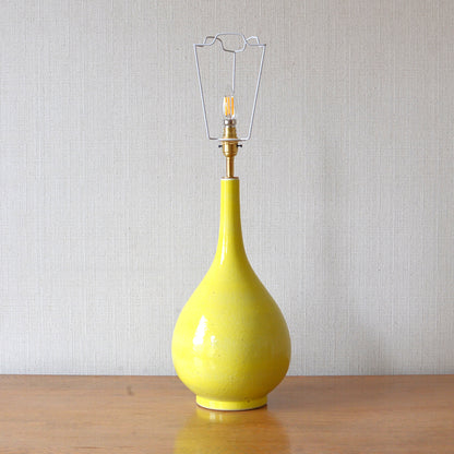 Yellow Bottled Shaped Ceramic Table Lamp