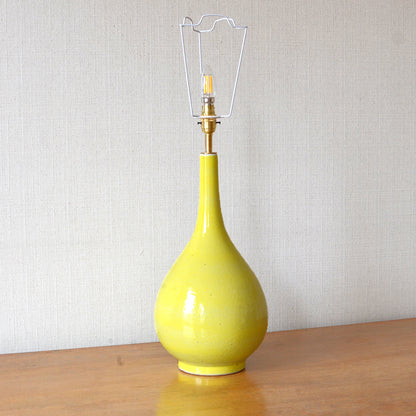Yellow Bottled Shaped Ceramic Table Lamp