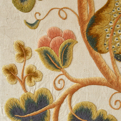 Large Crewelwork Wool Panel