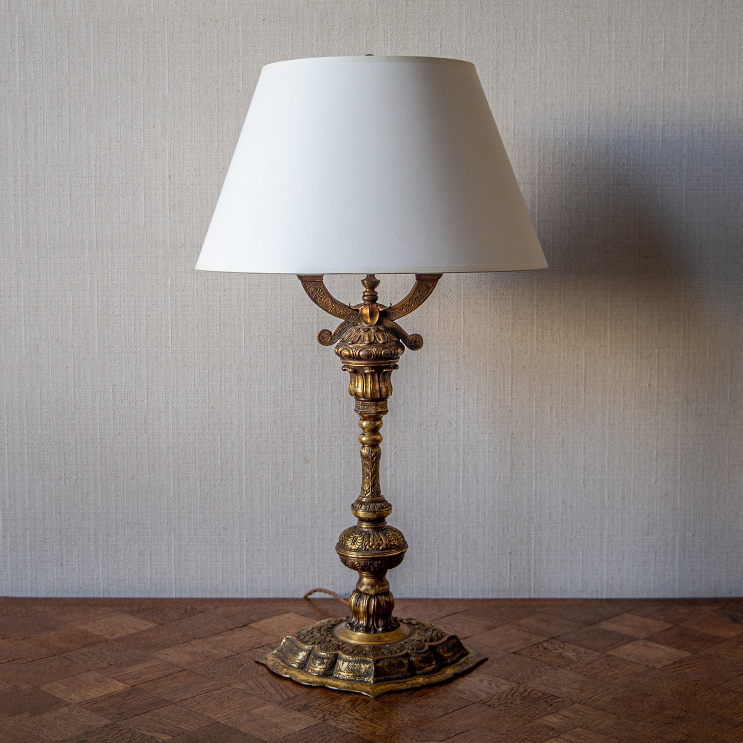 Gilt Eastern 'Bouillotte' Lamp