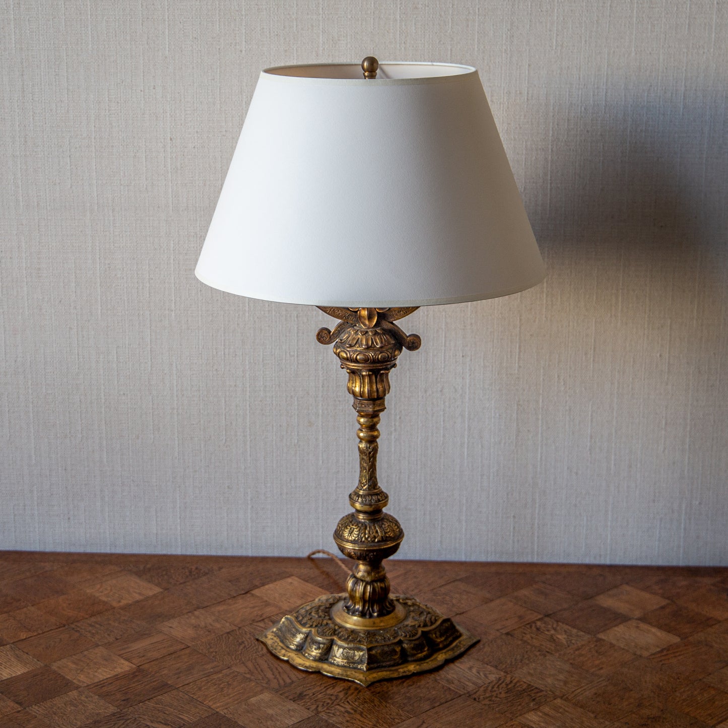 Gilt Eastern 'Bouillotte' Lamp