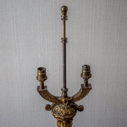 A FINE PAIR OF MID CENTURY BRASS LANTERNS