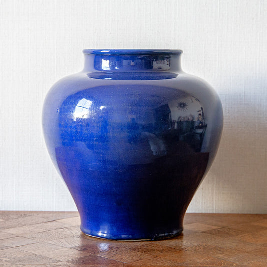 Large Blue Glazed Vase