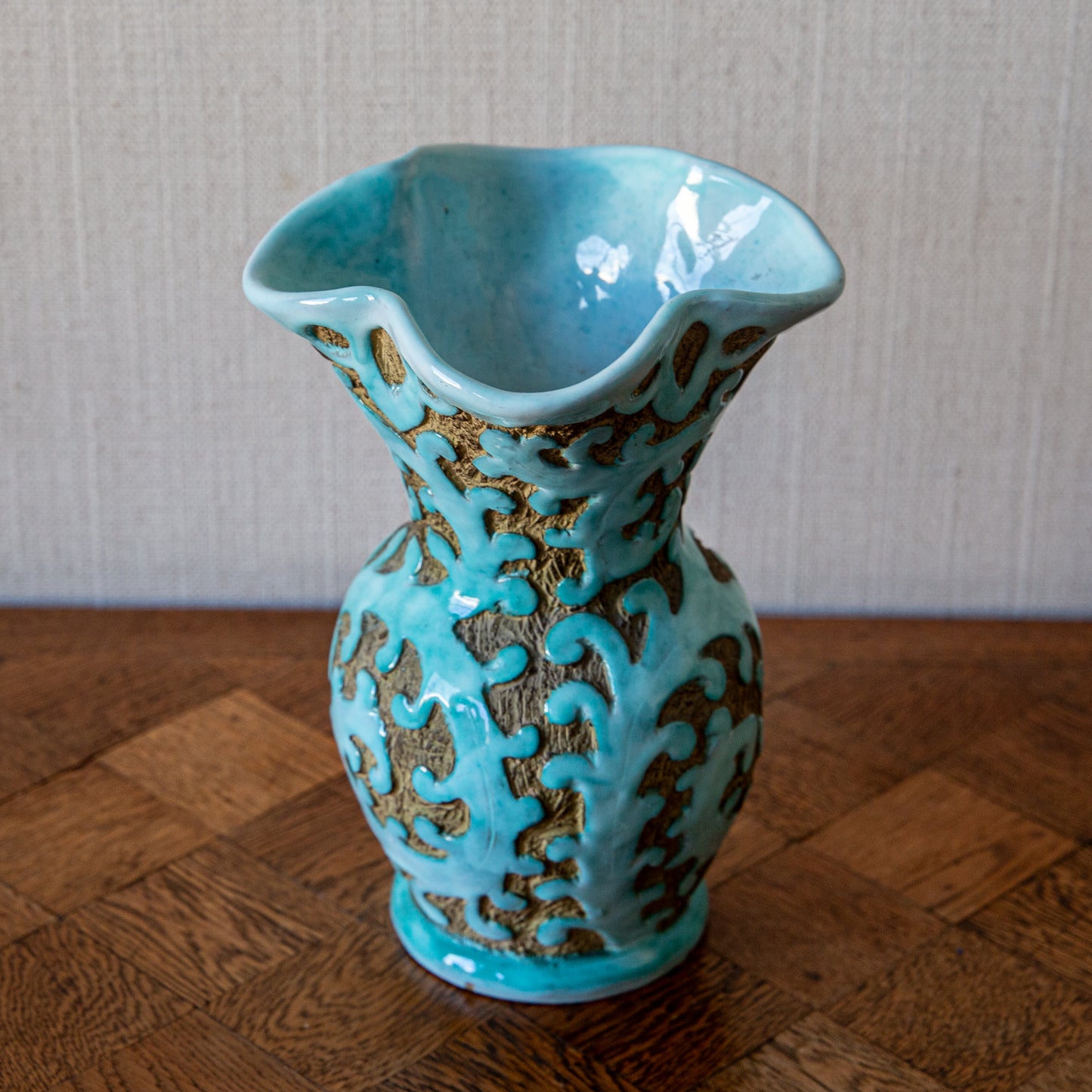 Turquoise Naturalistic Vase