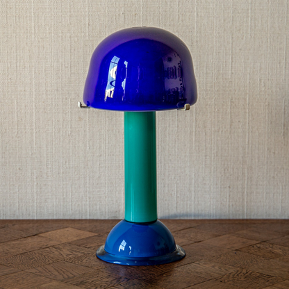 Murano Glass Blue and Turquoise Table Lamp