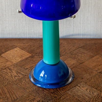 Murano Glass Blue and Turquoise Table Lamp