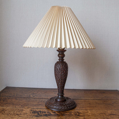 Carved Table Lamp