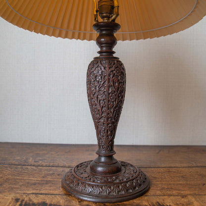 Carved Table Lamp