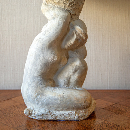 Plaster Figure Table Lamp